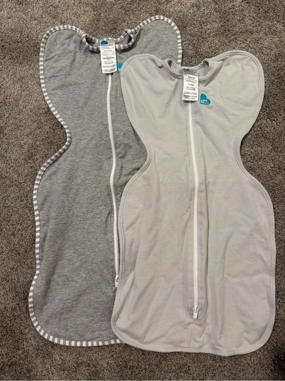 Love to Dream Swaddle Gray Baby Sleep Sack bundle